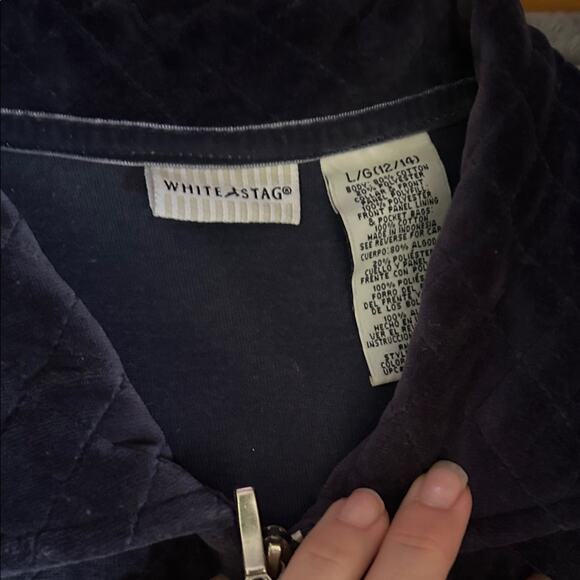 White Stag Dark Blue Quilted Vest with Pockets - Picture 5 of 5